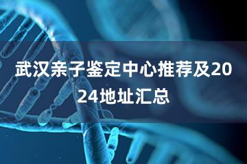 武汉亲子鉴定中心推荐及2024地址汇总